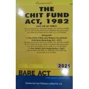 Commercial Law Publisher's The Chit Funds Act, 1982 Bare Act 2021